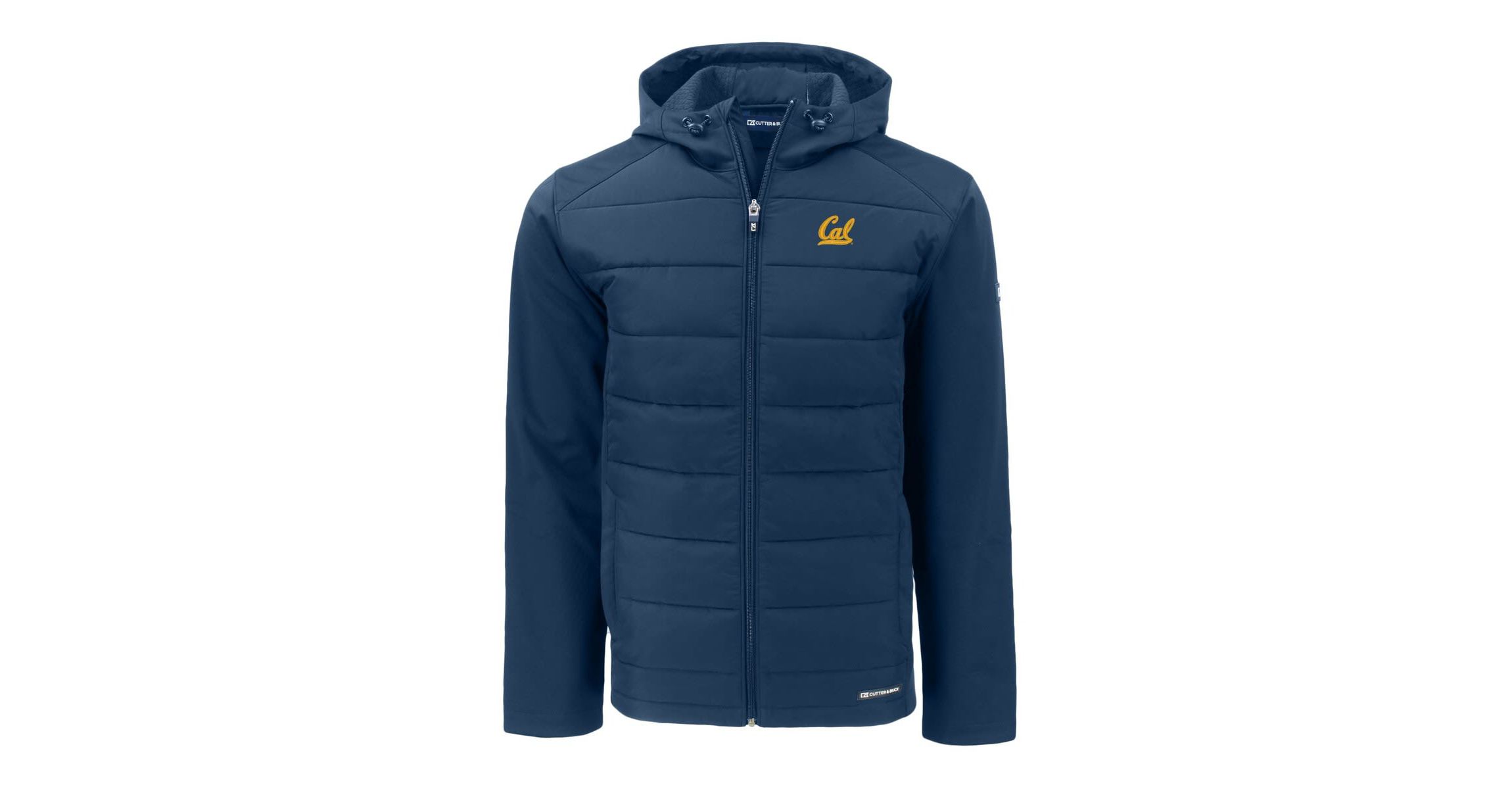 California Golden Bears NCAA Cal Bears Evoke Hybrid Eco Softshell Recycled Full-Zip Hoodie