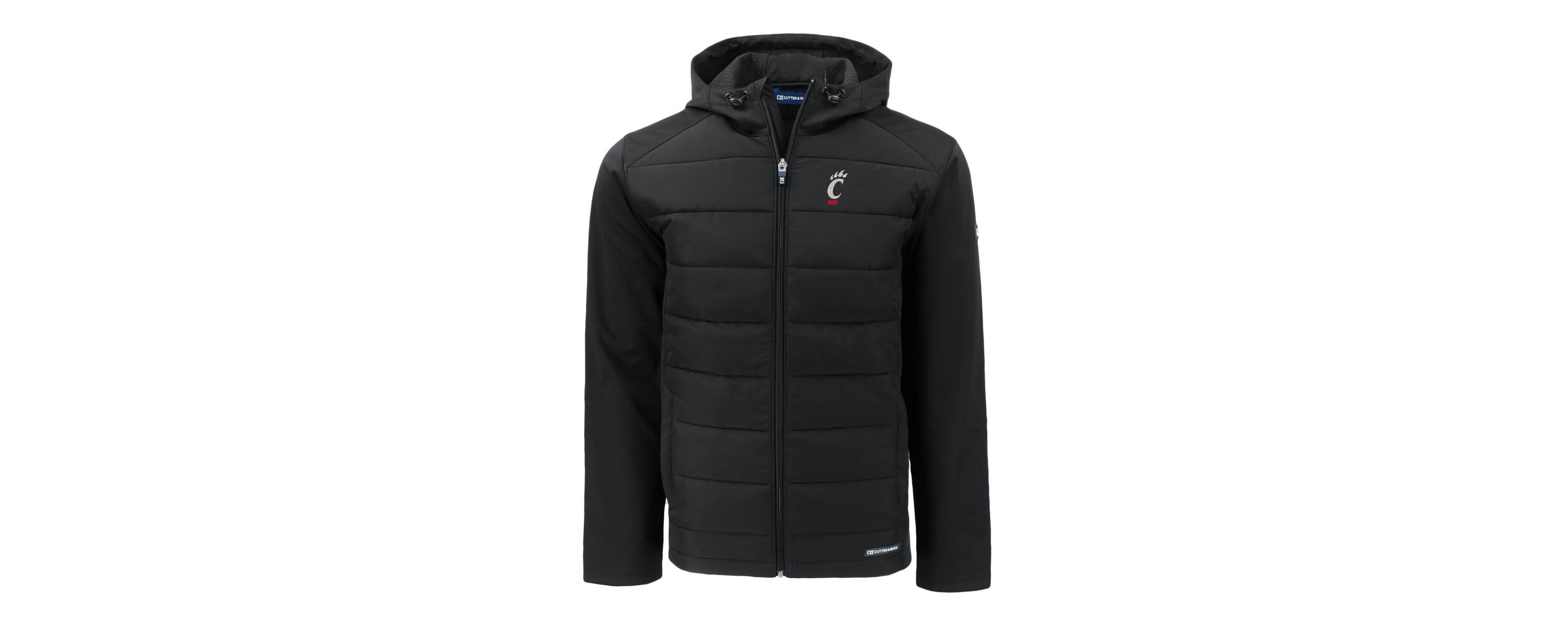 NCAA Cincinnati Bearcats Evoke Hybrid Eco Softshell Recycled Full-Zip Hoodie
