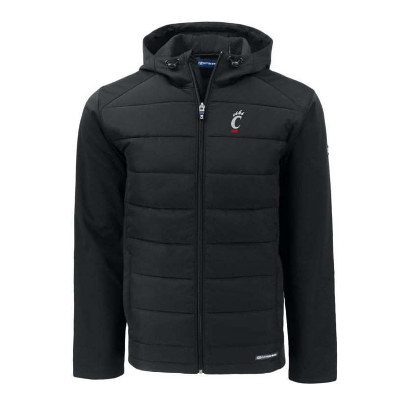 NCAA Cincinnati Bearcats Evoke Hybrid Eco Softshell Recycled Full-Zip Hoodie
