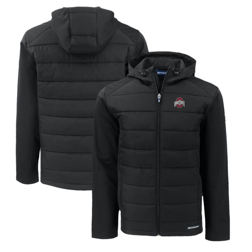 NCAA Ohio State Buckeyes Evoke Hybrid Eco Softshell Recycled Full-Zip Hoodie