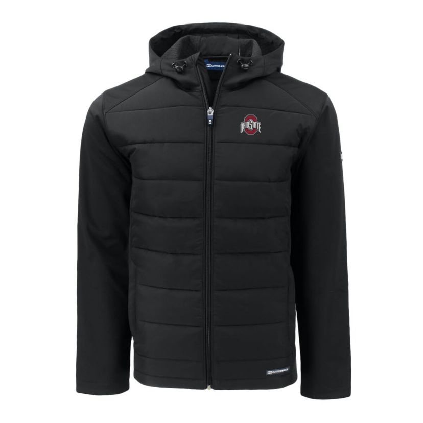 NCAA Ohio State Buckeyes Evoke Hybrid Eco Softshell Recycled Full-Zip Hoodie