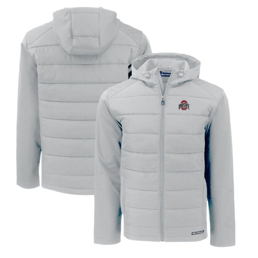 NCAA Ohio State Buckeyes Evoke Hybrid Eco Softshell Recycled Full-Zip Hoodie