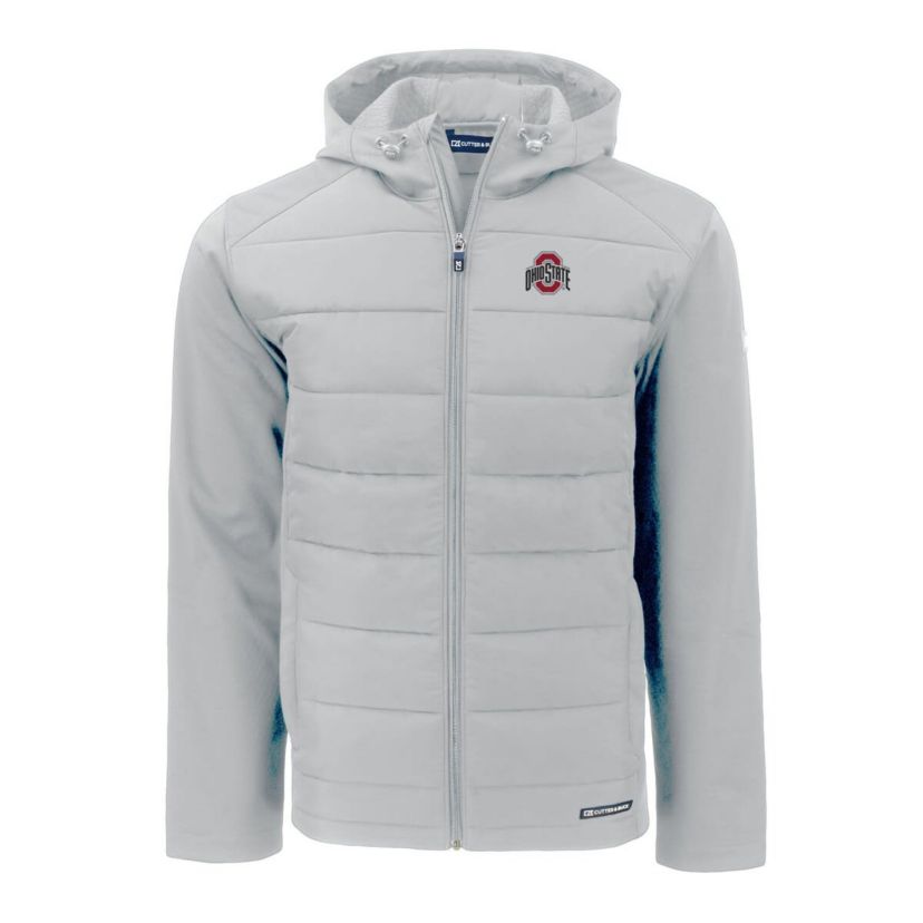 NCAA Ohio State Buckeyes Evoke Hybrid Eco Softshell Recycled Full-Zip Hoodie