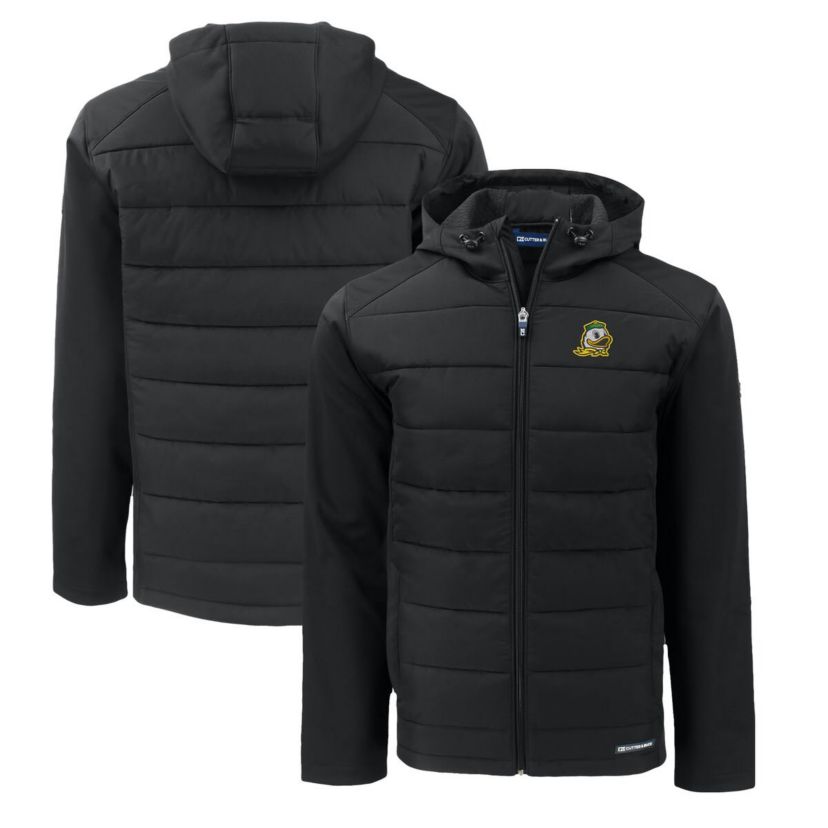NCAA Oregon Ducks Evoke Hybrid Eco Softshell Recycled Full-Zip Hoodie