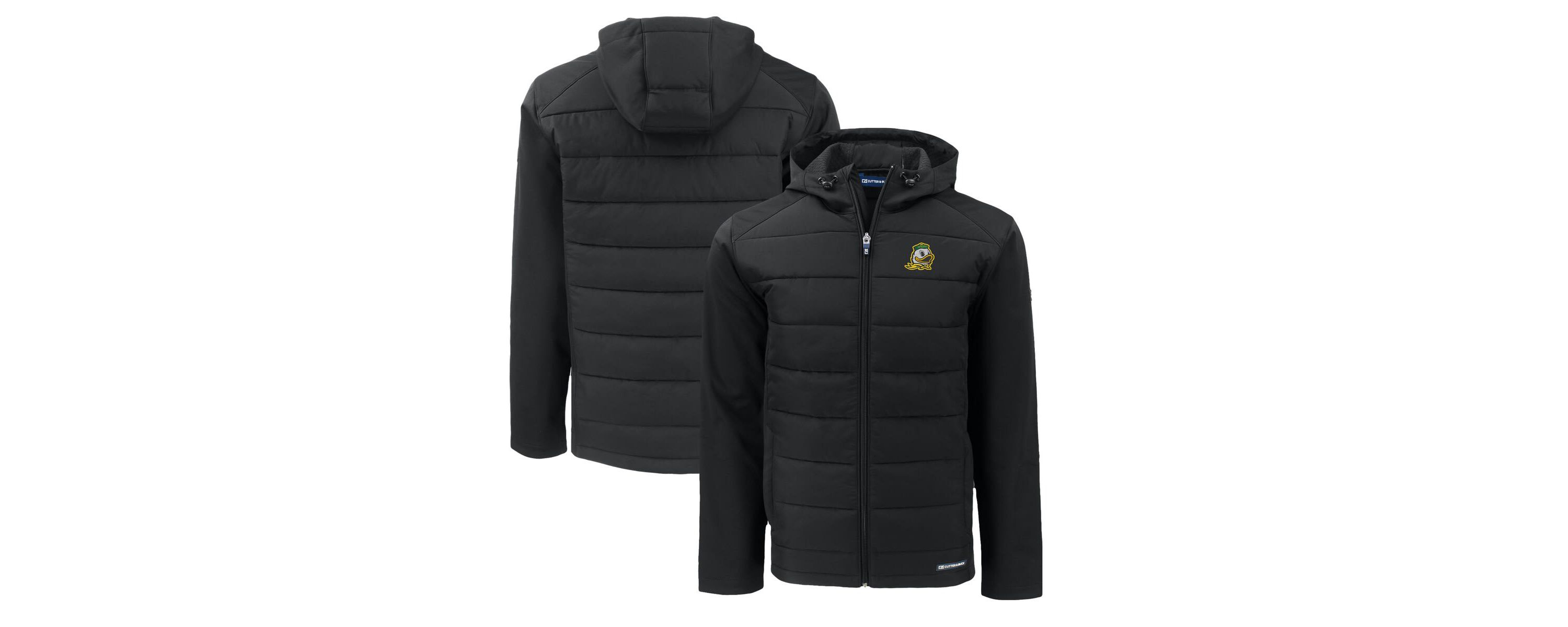 NCAA Oregon Ducks Evoke Hybrid Eco Softshell Recycled Full-Zip Hoodie