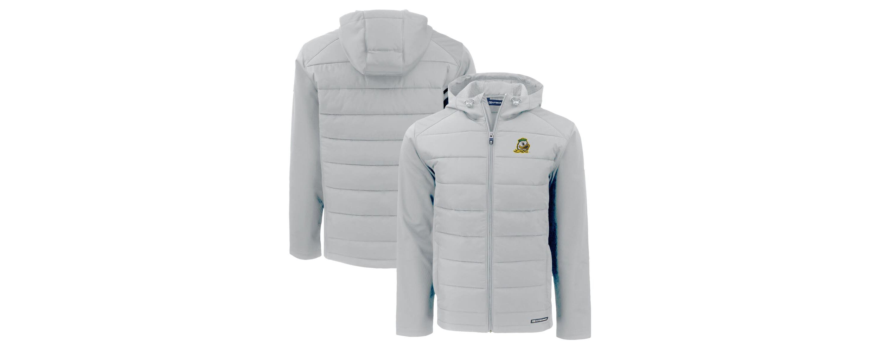 NCAA Oregon Ducks Evoke Hybrid Eco Softshell Recycled Full-Zip Hoodie