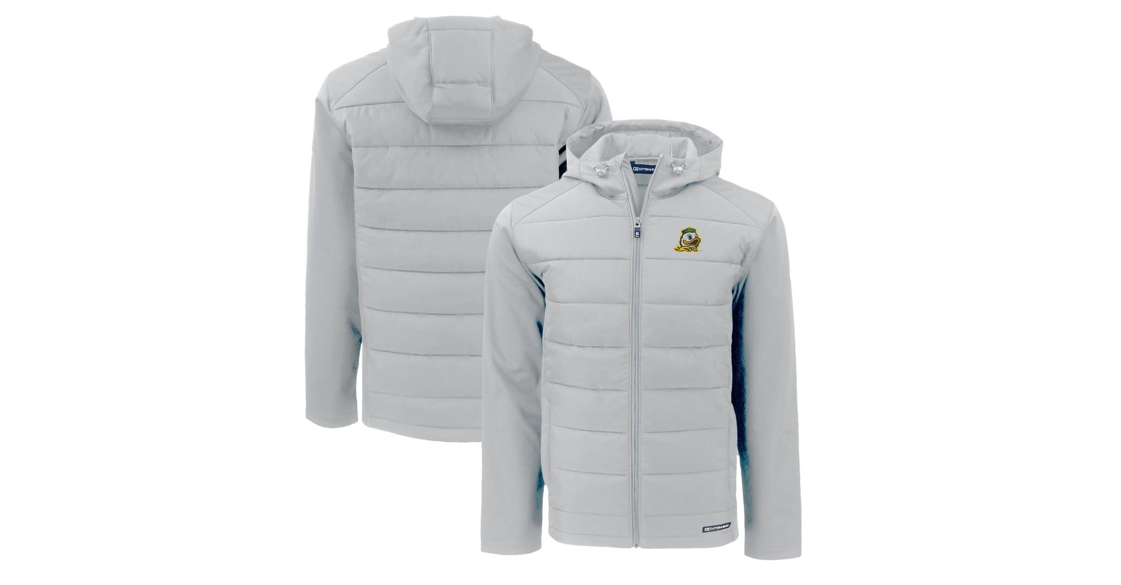 NCAA Oregon Ducks Evoke Hybrid Eco Softshell Recycled Full-Zip Hoodie