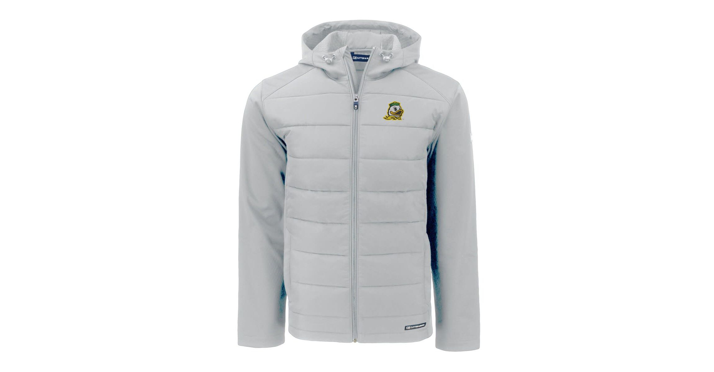 NCAA Oregon Ducks Evoke Hybrid Eco Softshell Recycled Full-Zip Hoodie