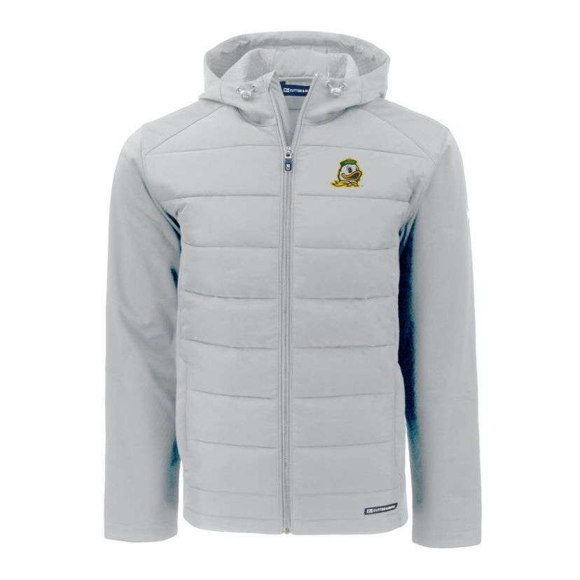 NCAA Oregon Ducks Evoke Hybrid Eco Softshell Recycled Full-Zip Hoodie