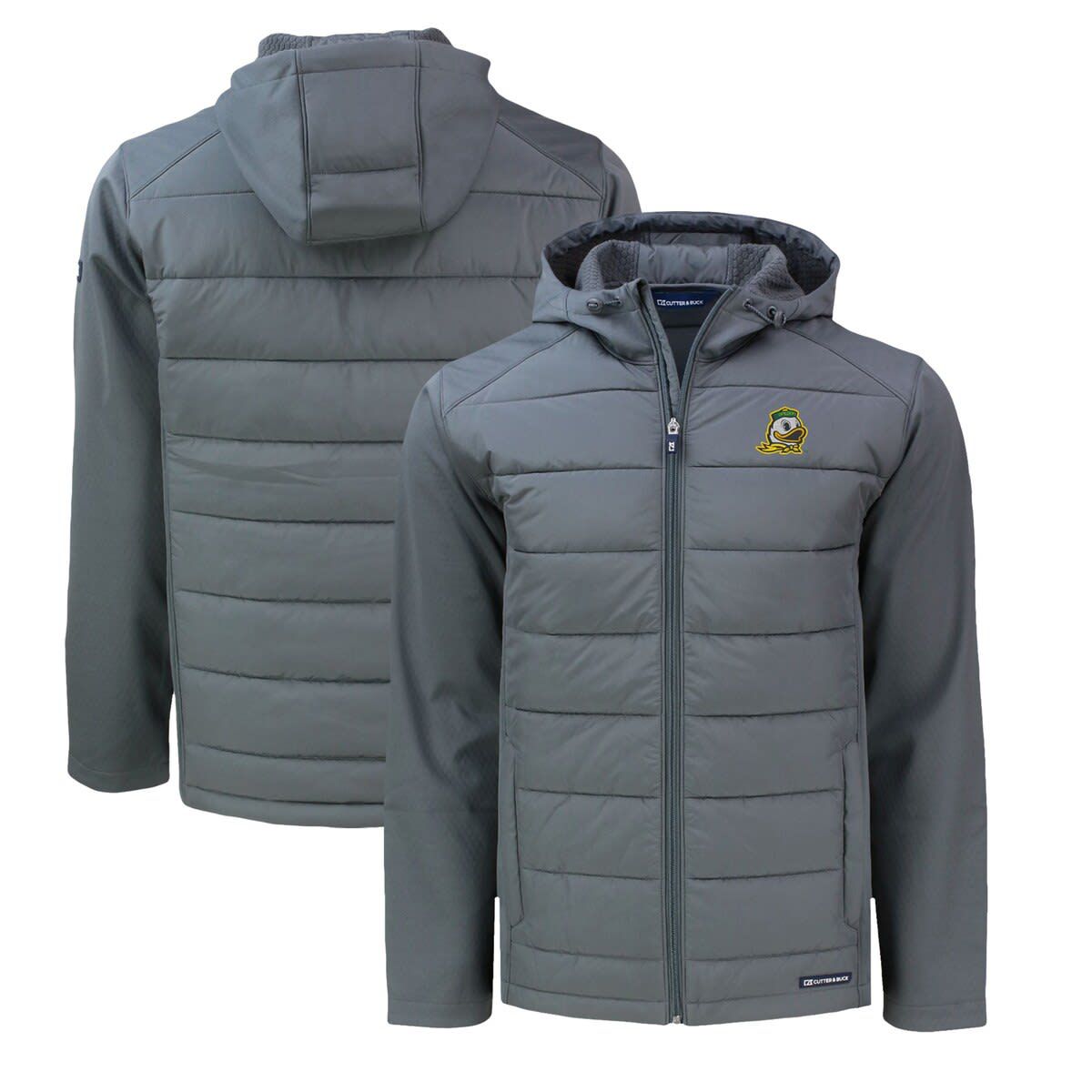 NCAA Oregon Ducks Evoke Hybrid Eco Softshell Recycled Full-Zip Hoodie