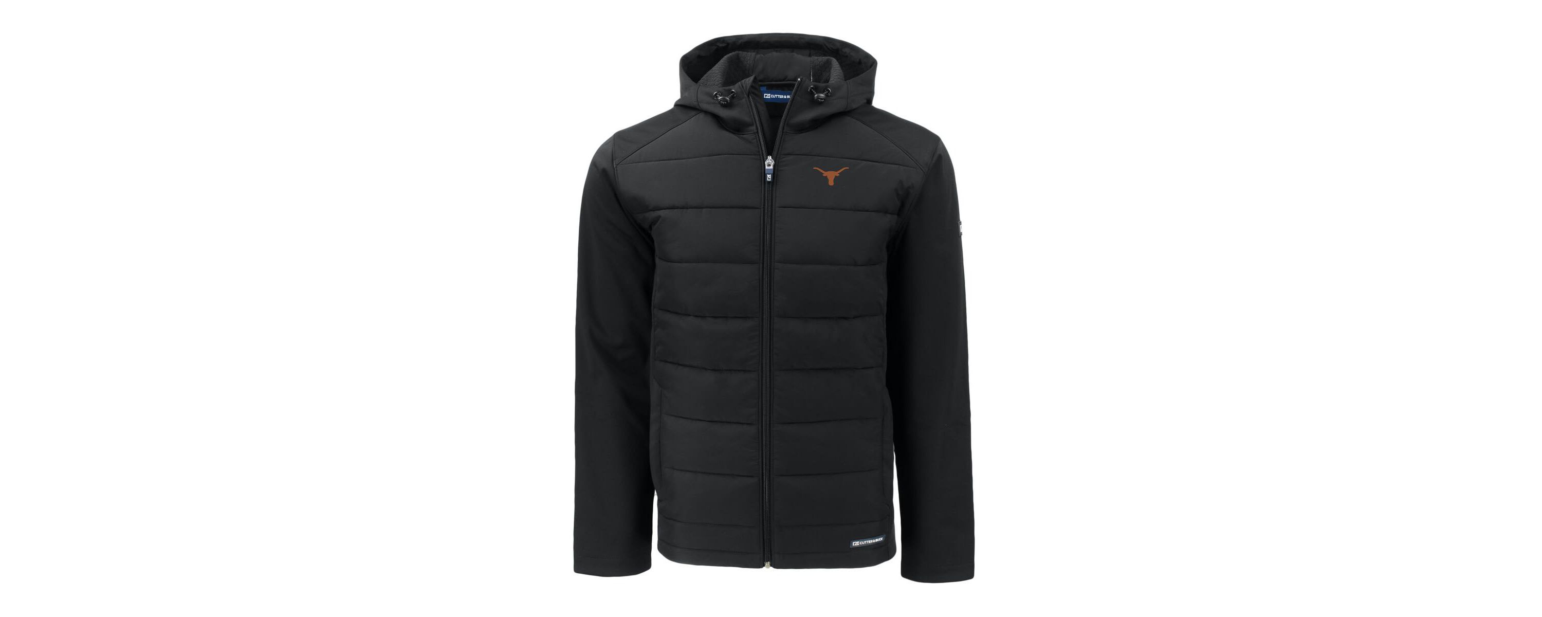NCAA Texas Longhorns Evoke Hybrid Eco Softshell Recycled Full-Zip Hoodie