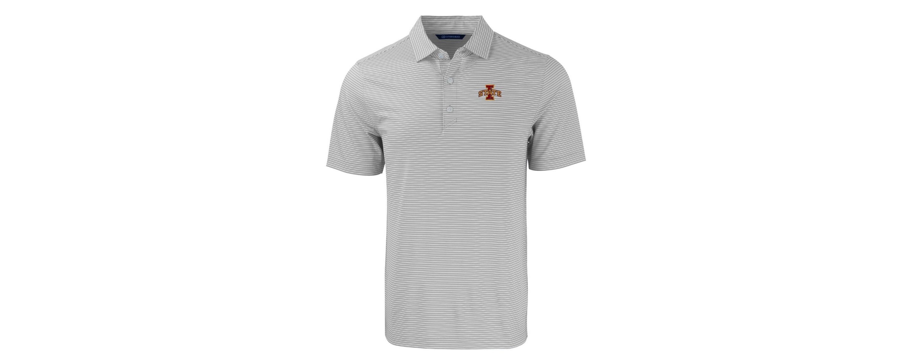 NCAA Iowa State Cyclones Forge Eco Double Stripe Stretch Recycled Polo