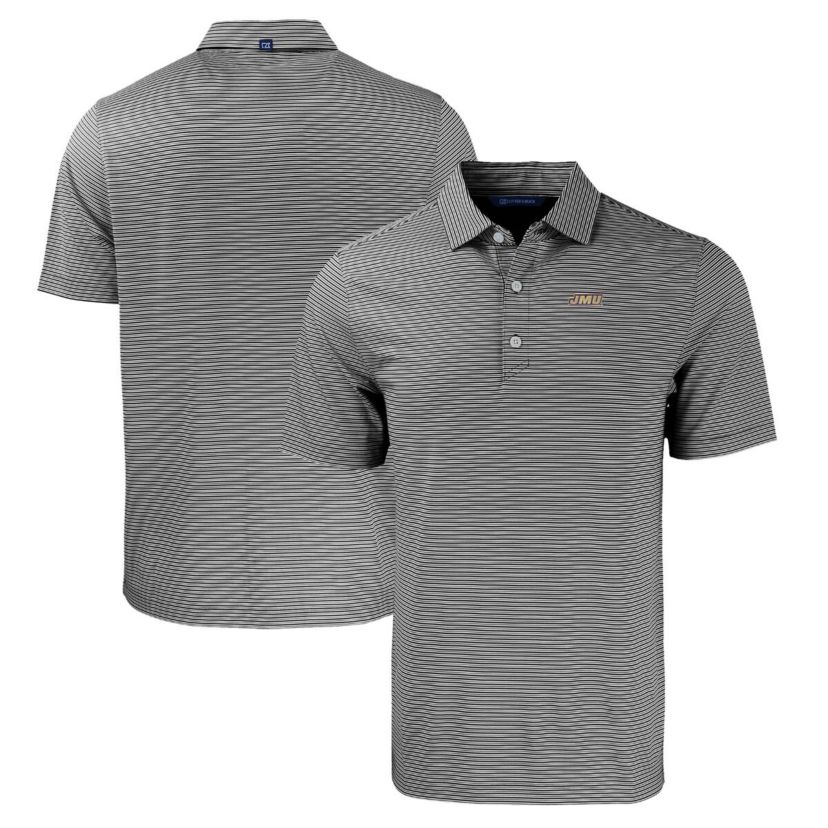 NCAA James Madison Dukes Forge Eco Double Stripe Stretch Recycled Polo