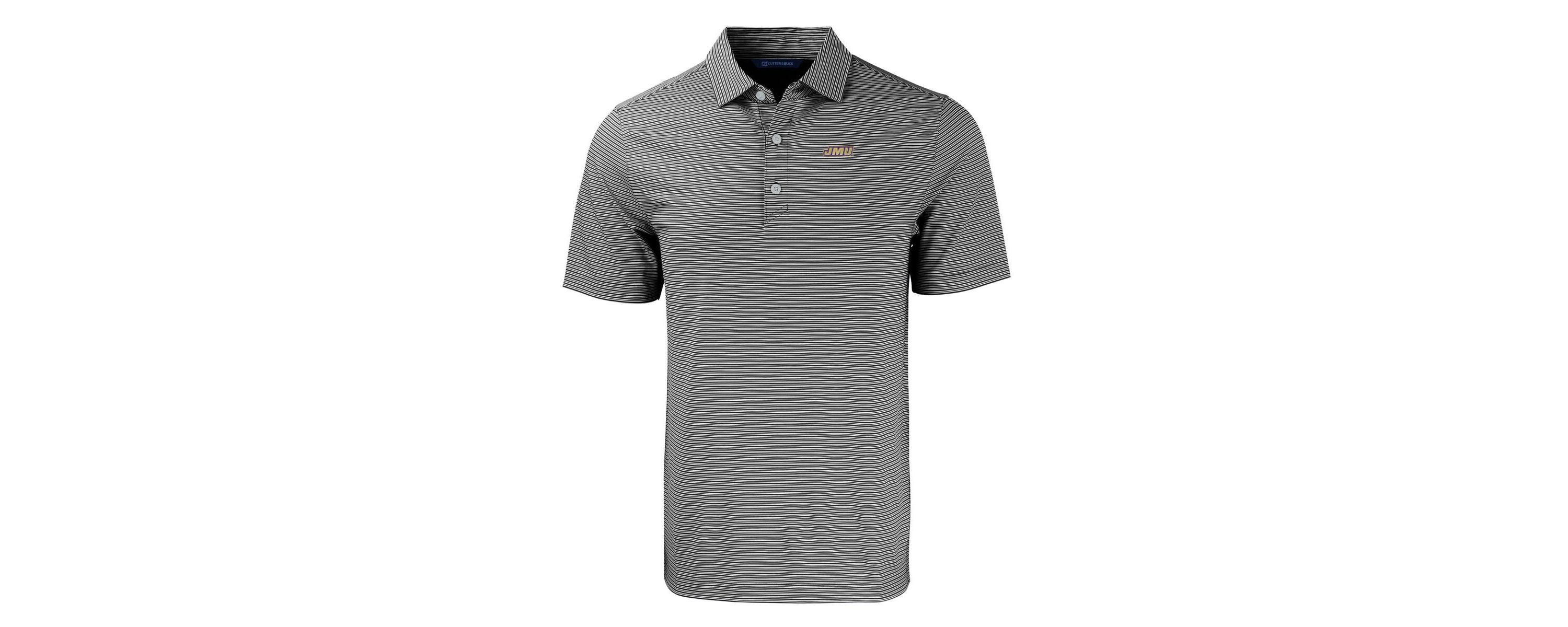 NCAA James Madison Dukes Forge Eco Double Stripe Stretch Recycled Polo