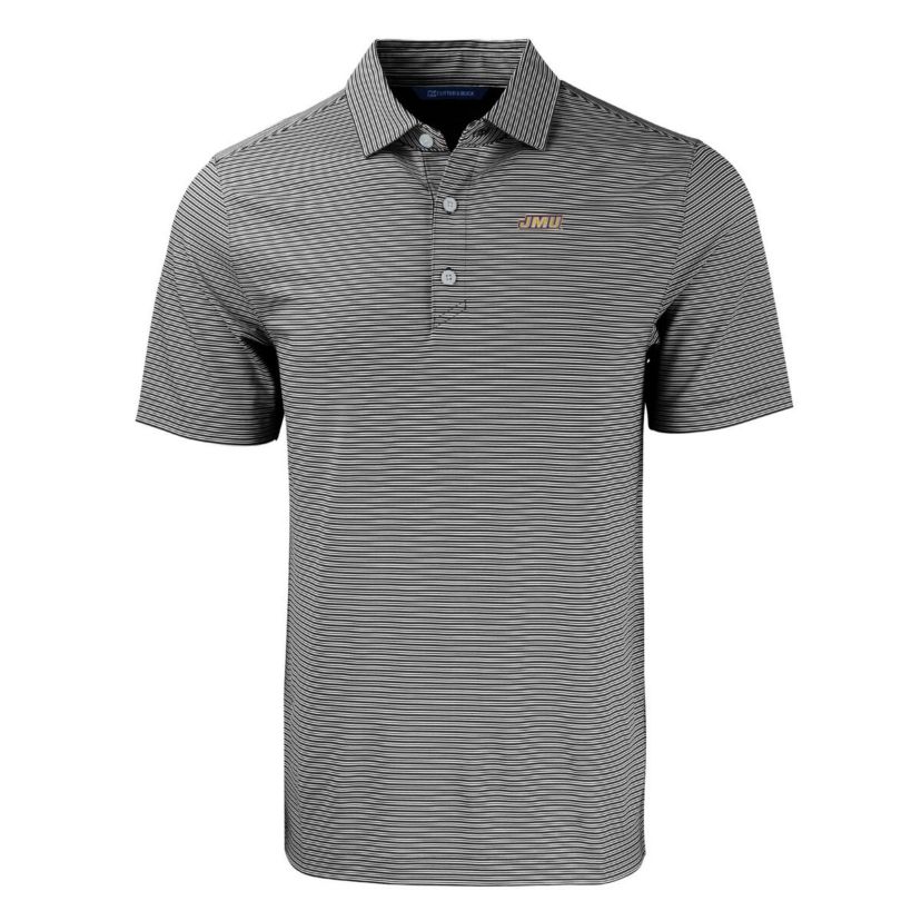NCAA James Madison Dukes Forge Eco Double Stripe Stretch Recycled Polo