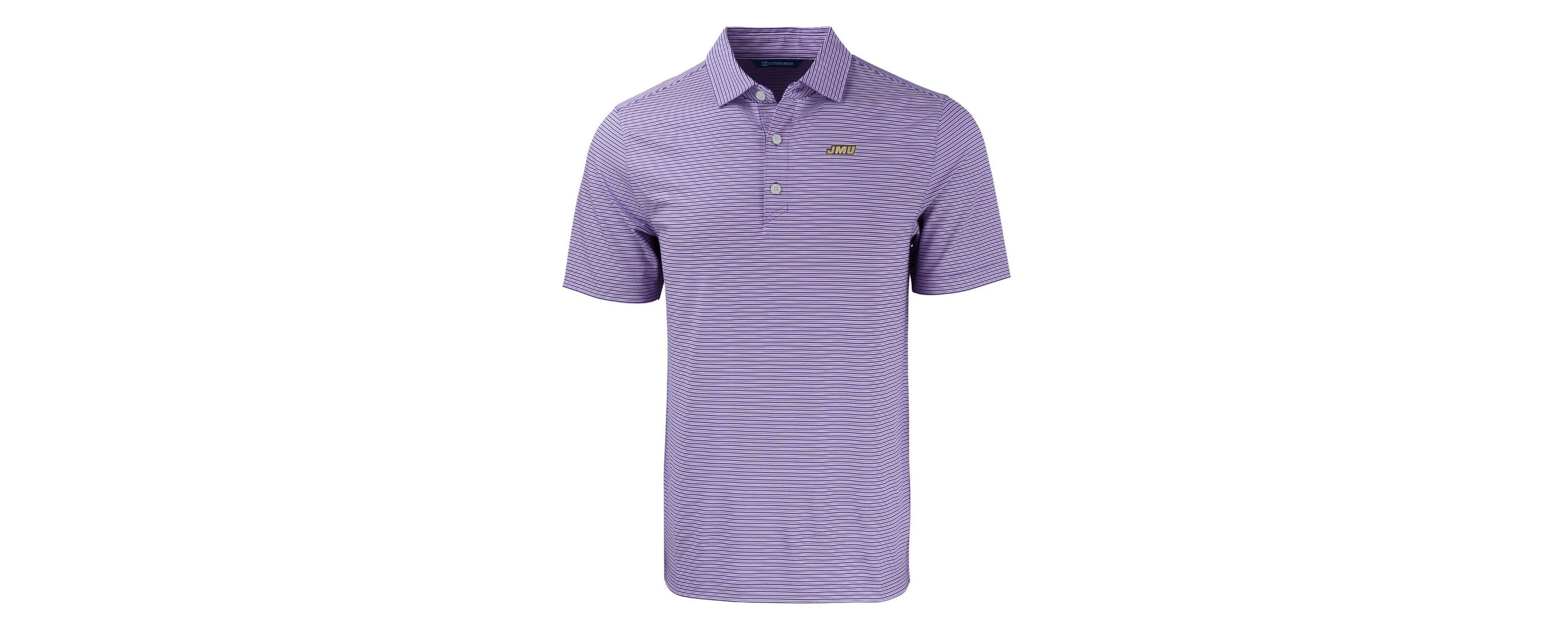 NCAA James Madison Dukes Forge Eco Double Stripe Stretch Recycled Polo