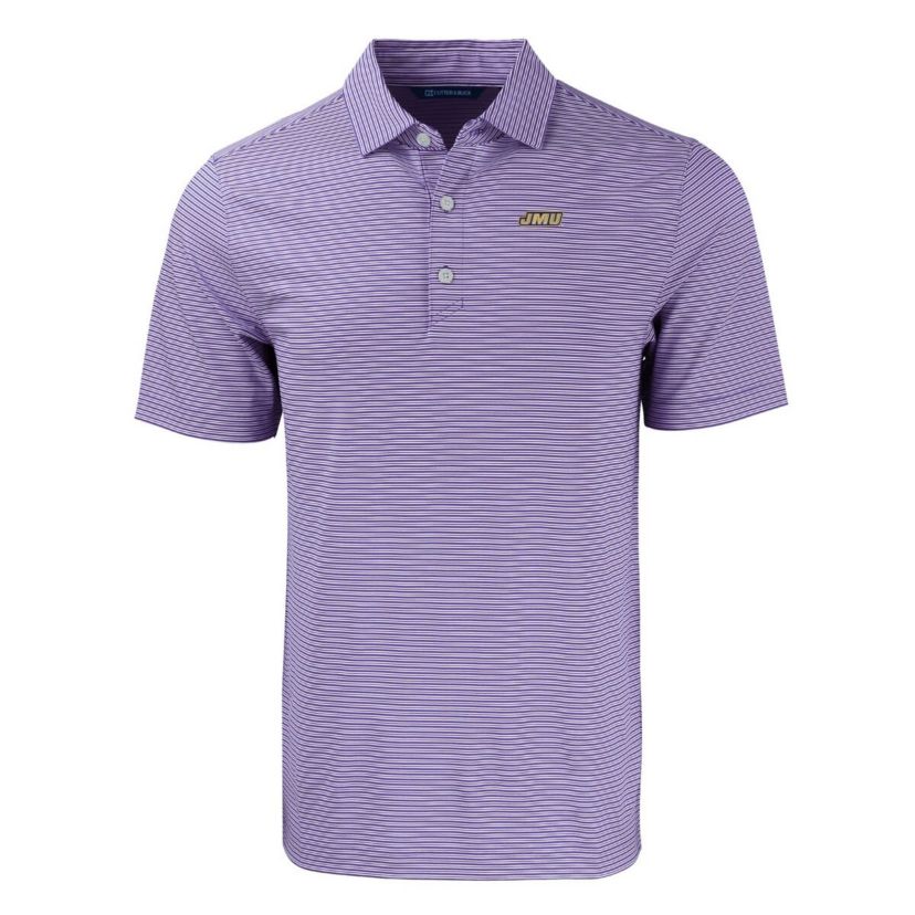 NCAA James Madison Dukes Forge Eco Double Stripe Stretch Recycled Polo