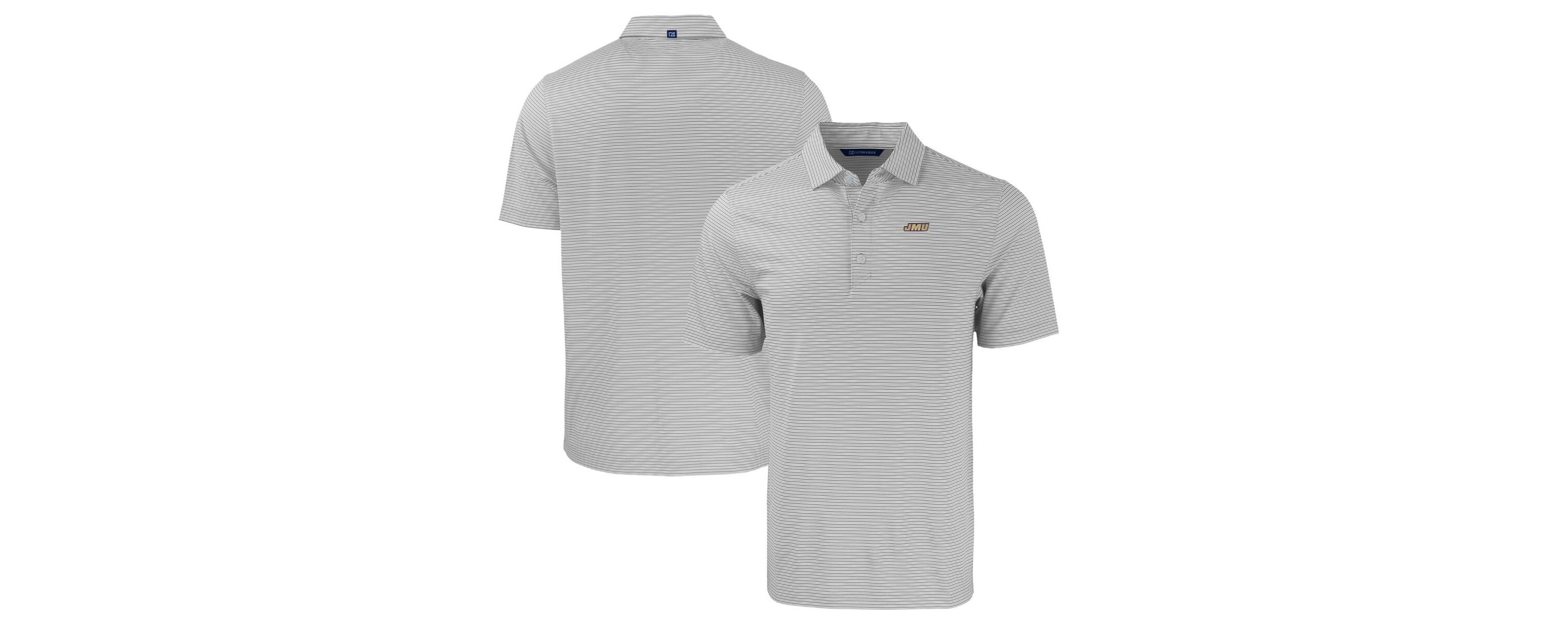 NCAA James Madison Dukes Forge Eco Double Stripe Stretch Recycled Polo