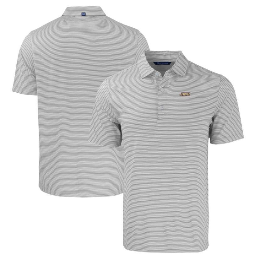 NCAA James Madison Dukes Forge Eco Double Stripe Stretch Recycled Polo