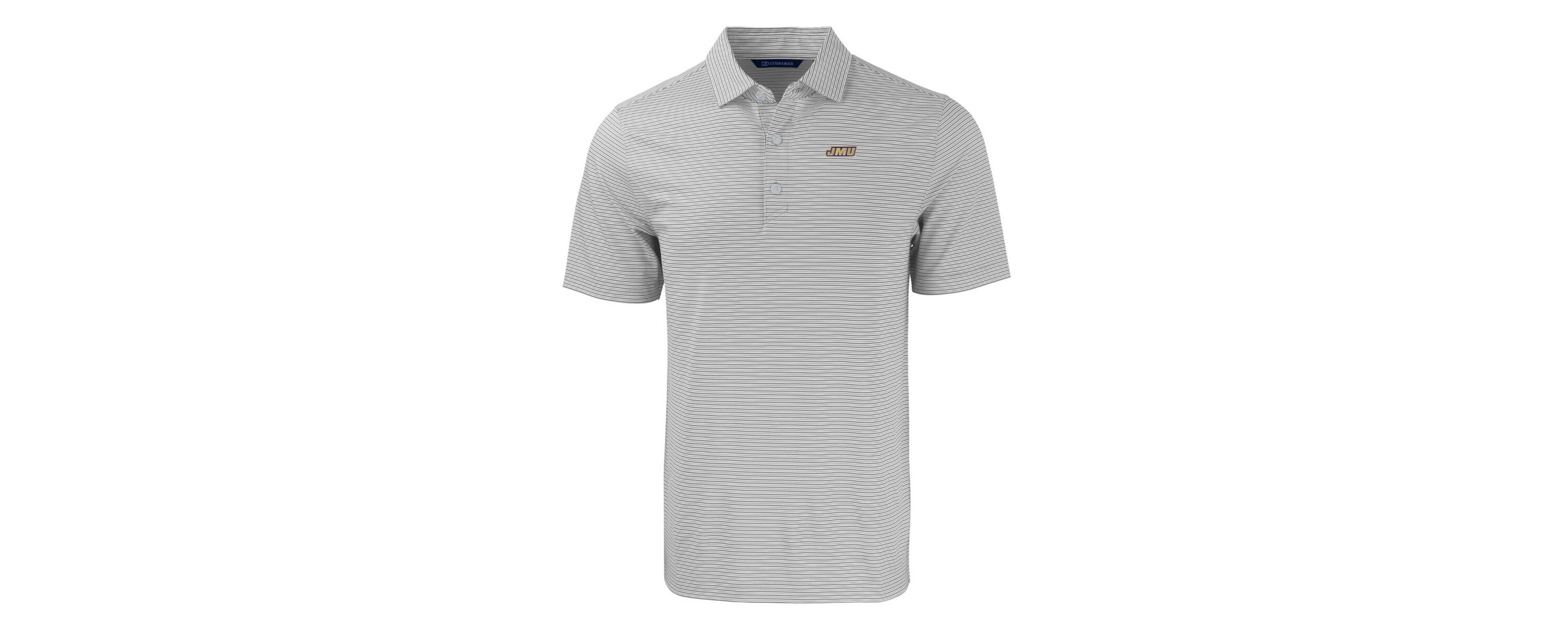 NCAA James Madison Dukes Forge Eco Double Stripe Stretch Recycled Polo