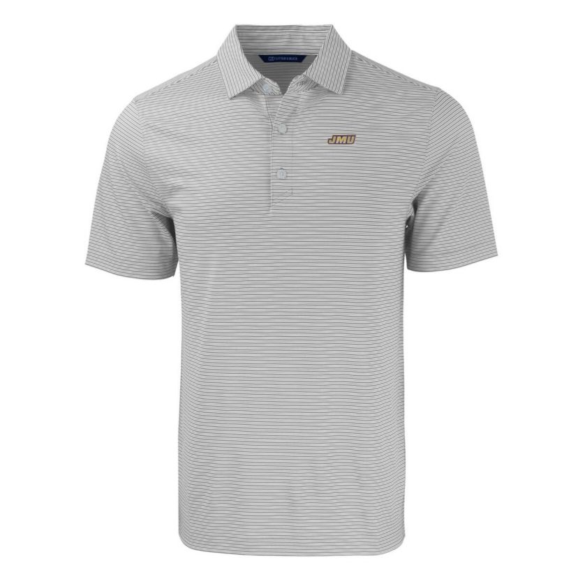 NCAA James Madison Dukes Forge Eco Double Stripe Stretch Recycled Polo