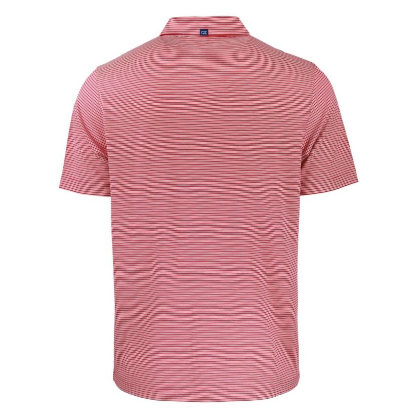 NCAA Kansas Jayhawks Forge Eco Double Stripe Stretch Recycled Polo