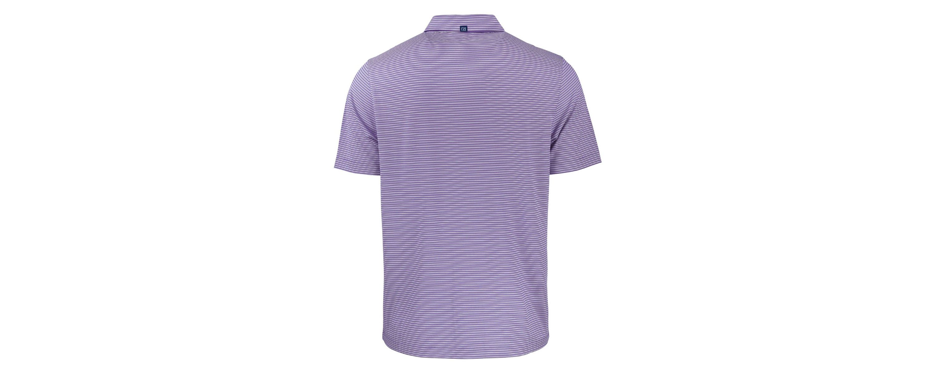 NCAA Kansas State Wildcats Forge Eco Double Stripe Stretch Recycled Polo