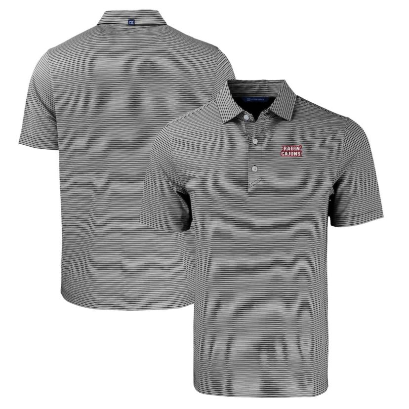 NCAA Louisiana Ragin Cajuns Forge Eco Double Stripe Stretch Recycled Polo
