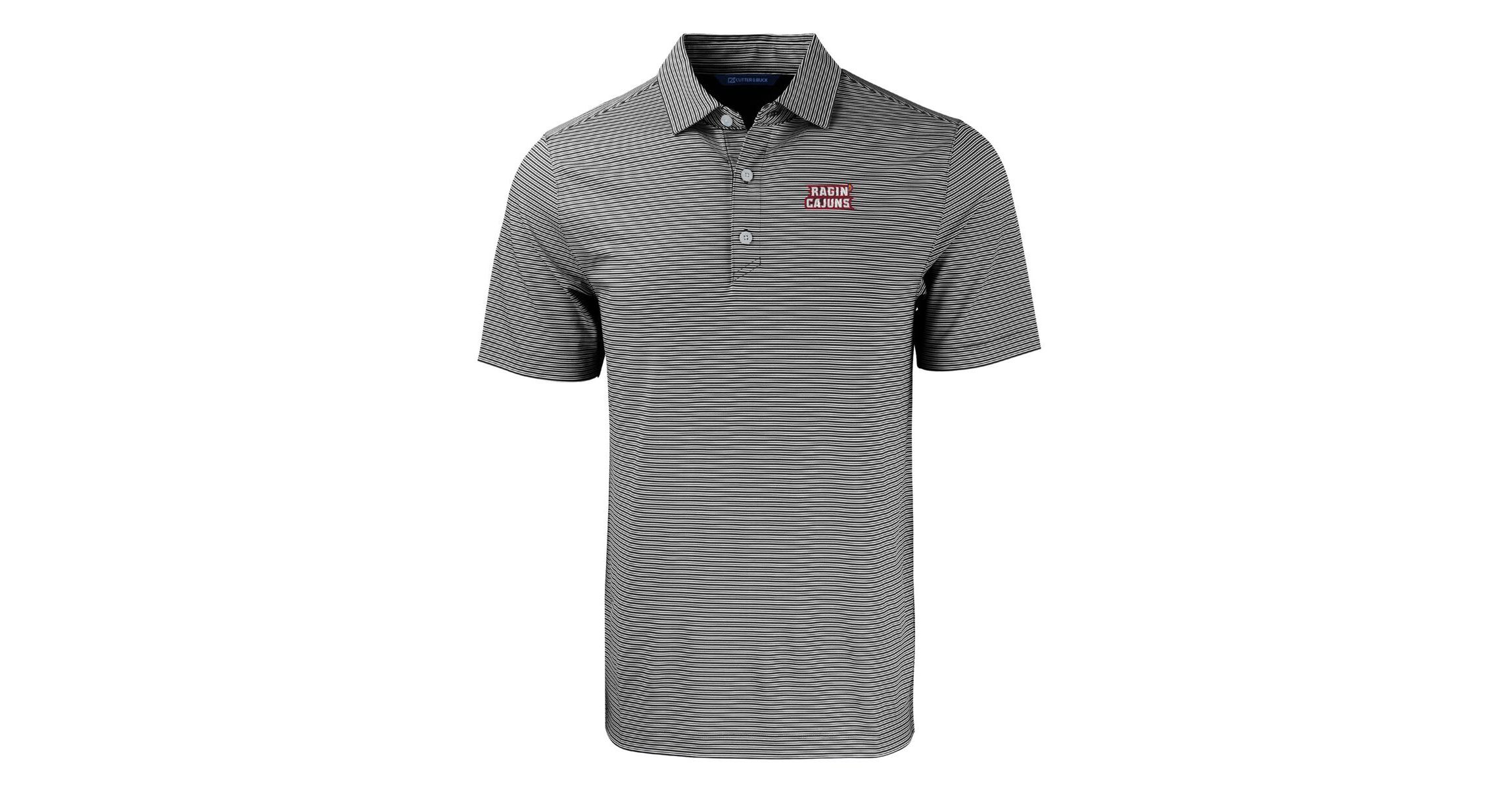NCAA Louisiana Ragin Cajuns Forge Eco Double Stripe Stretch Recycled Polo