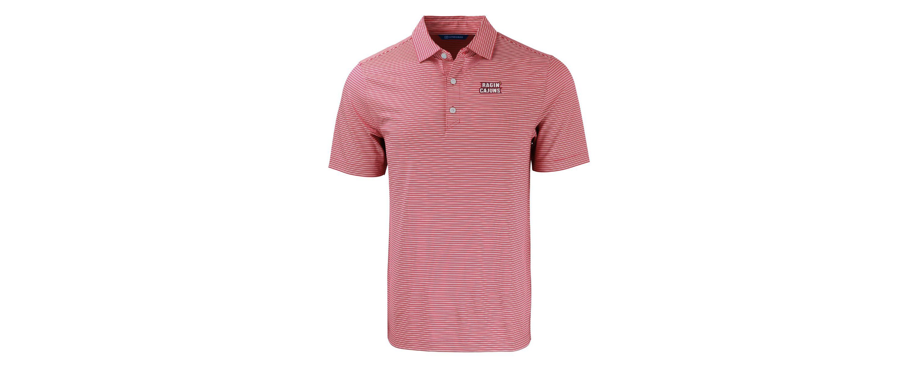NCAA Louisiana Ragin Cajuns Forge Eco Double Stripe Stretch Recycled Polo