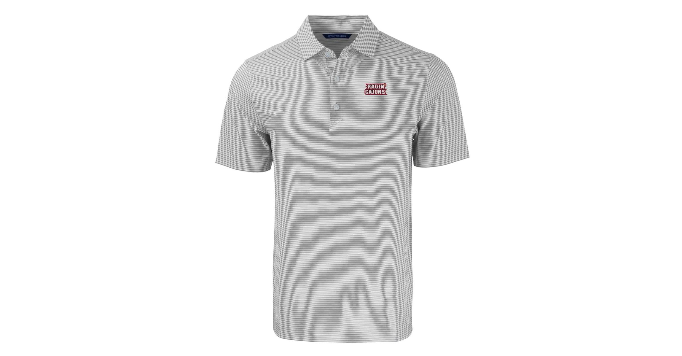 NCAA Louisiana Ragin Cajuns Forge Eco Double Stripe Stretch Recycled Polo