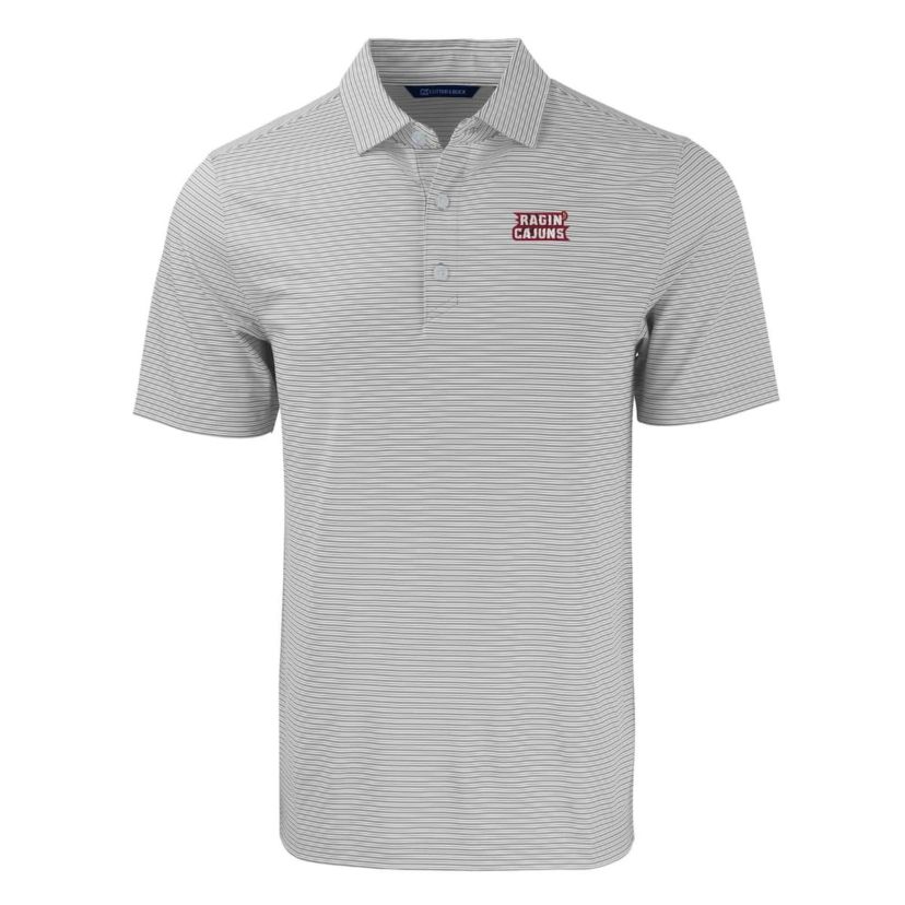 NCAA Louisiana Ragin Cajuns Forge Eco Double Stripe Stretch Recycled Polo