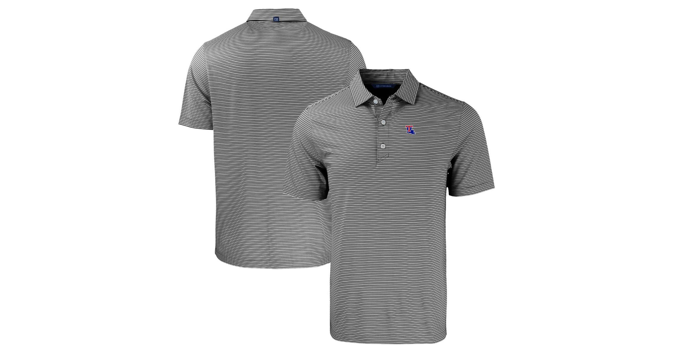 NCAA Louisiana Tech Bulldogs Forge Eco Double Stripe Stretch Recycled Polo