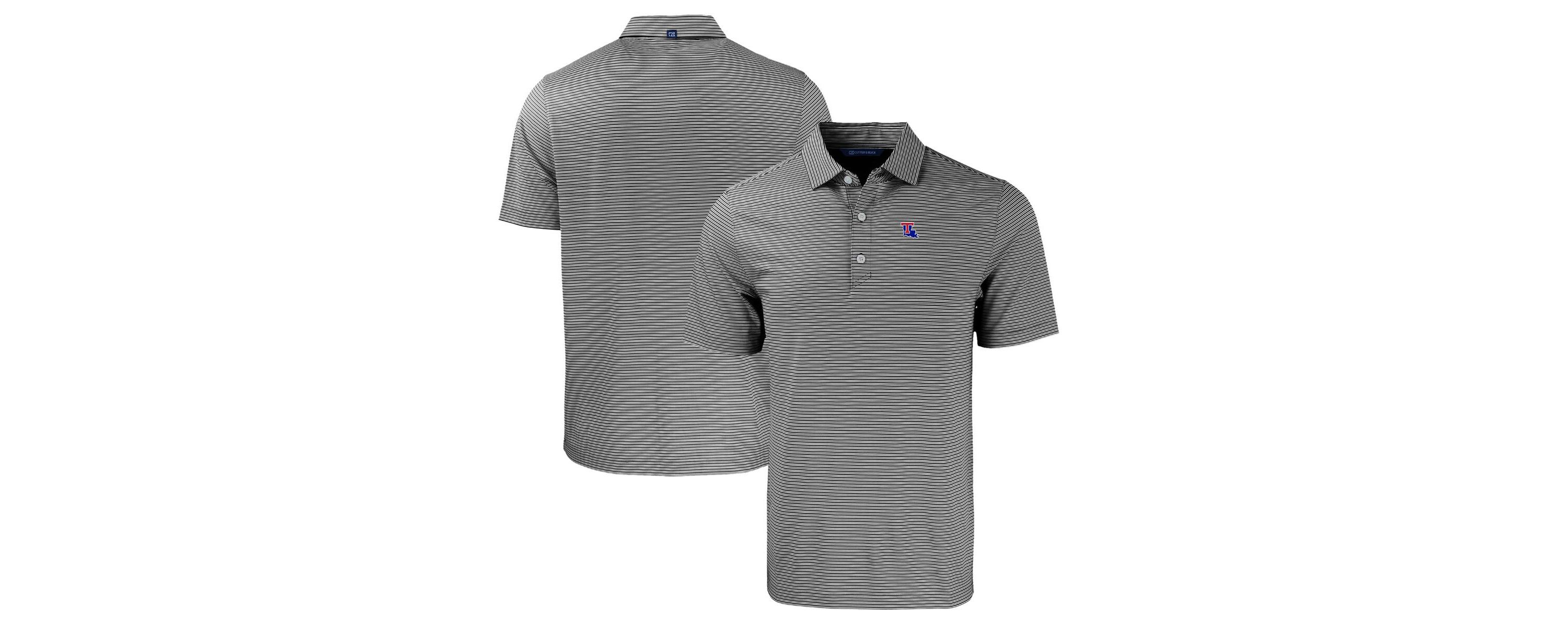 NCAA Louisiana Tech Bulldogs Forge Eco Double Stripe Stretch Recycled Polo