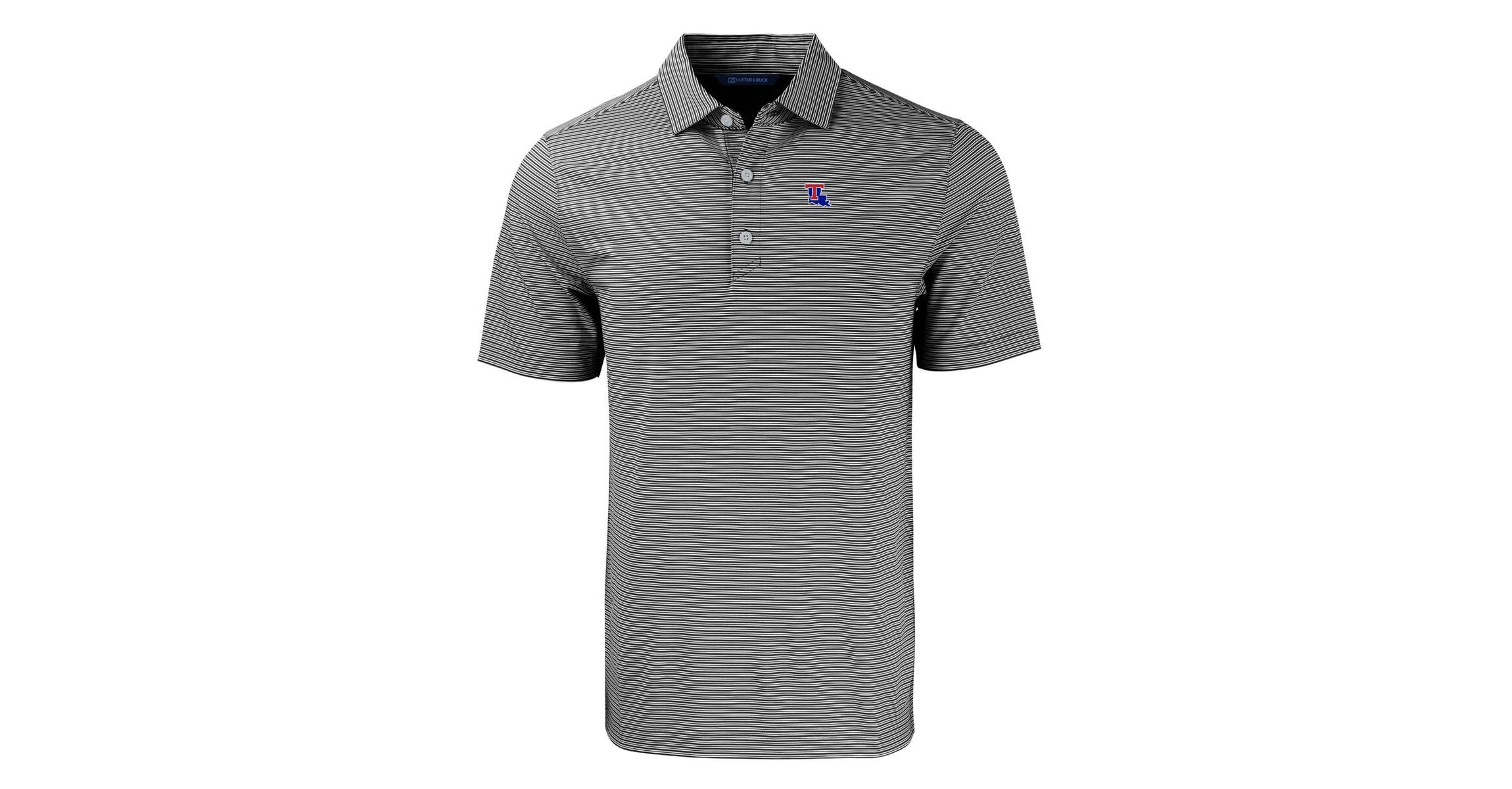 NCAA Louisiana Tech Bulldogs Forge Eco Double Stripe Stretch Recycled Polo