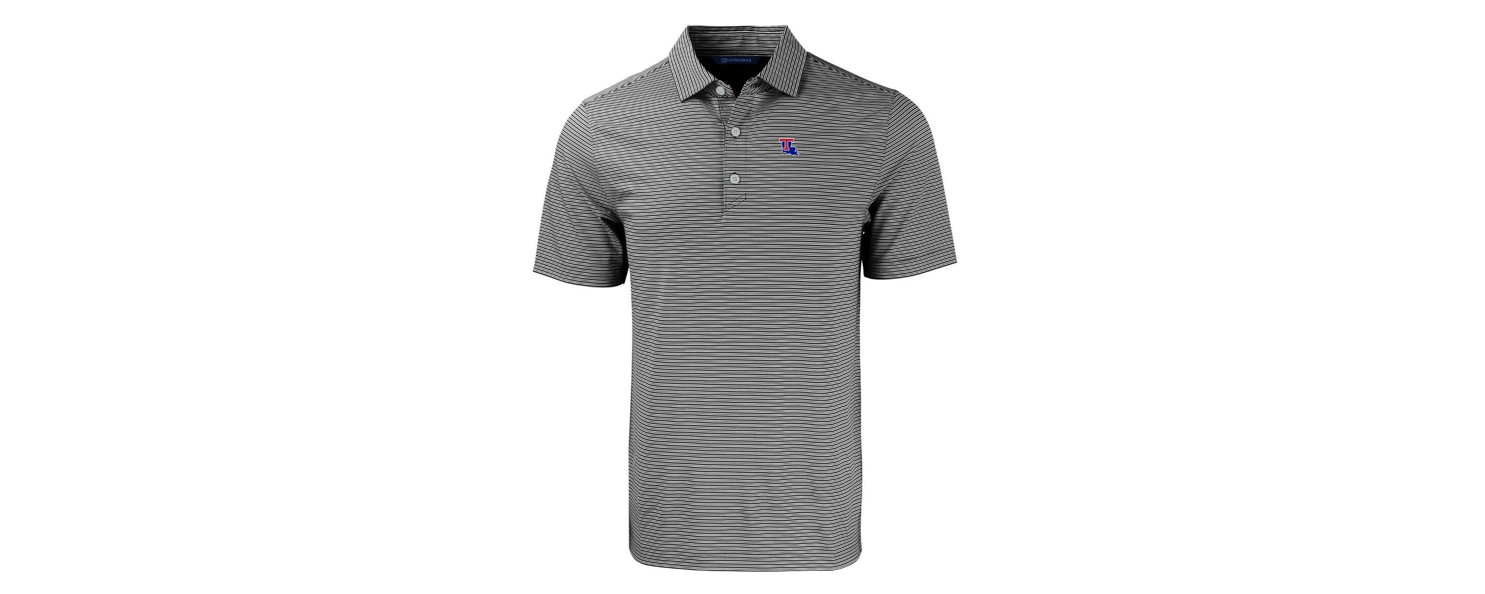 NCAA Louisiana Tech Bulldogs Forge Eco Double Stripe Stretch Recycled Polo