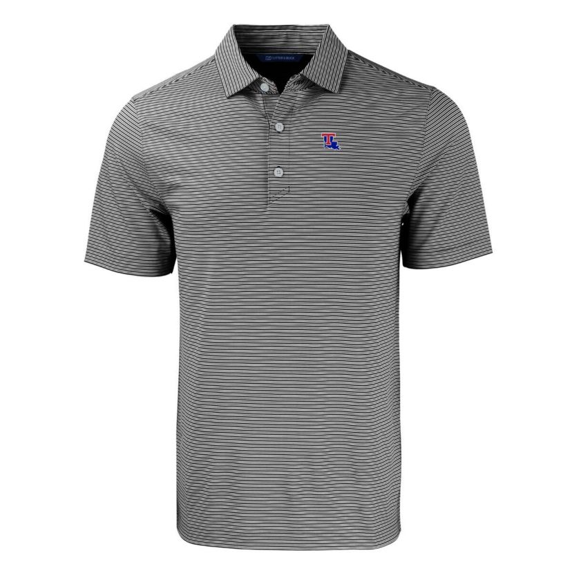 NCAA Louisiana Tech Bulldogs Forge Eco Double Stripe Stretch Recycled Polo