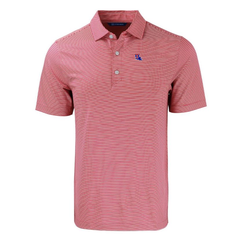NCAA Louisiana Tech Bulldogs Forge Eco Double Stripe Stretch Recycled Polo