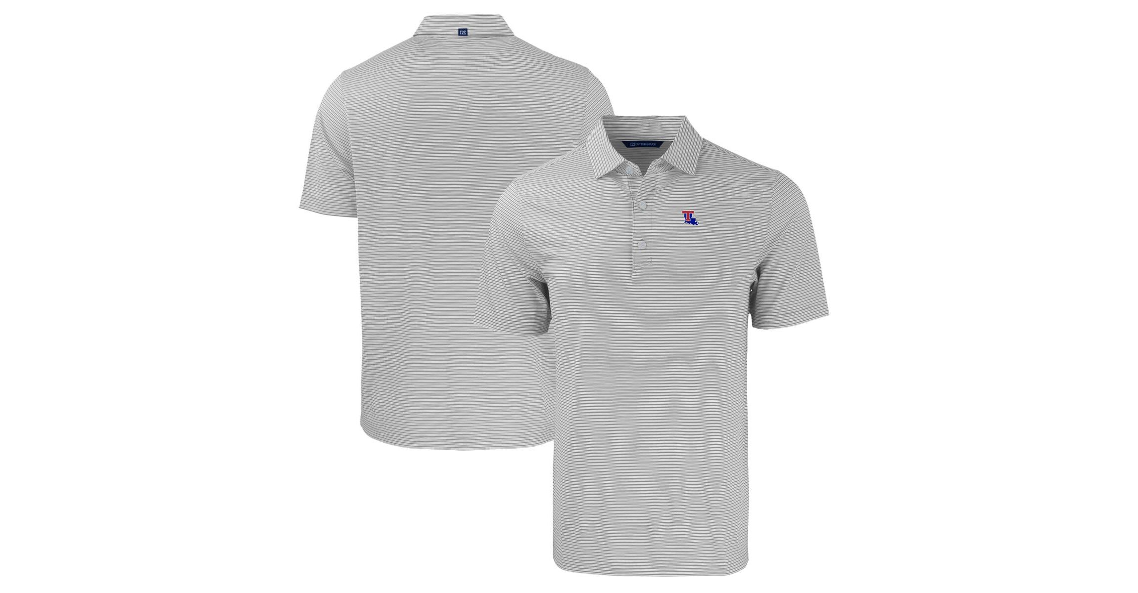 NCAA Louisiana Tech Bulldogs Forge Eco Double Stripe Stretch Recycled Polo