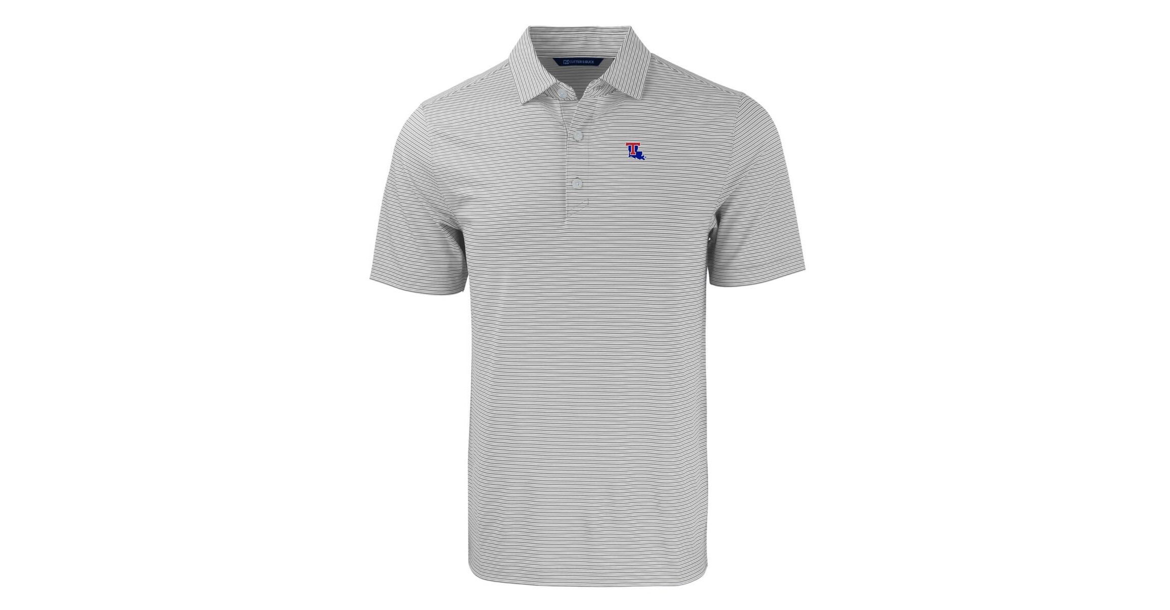 NCAA Louisiana Tech Bulldogs Forge Eco Double Stripe Stretch Recycled Polo