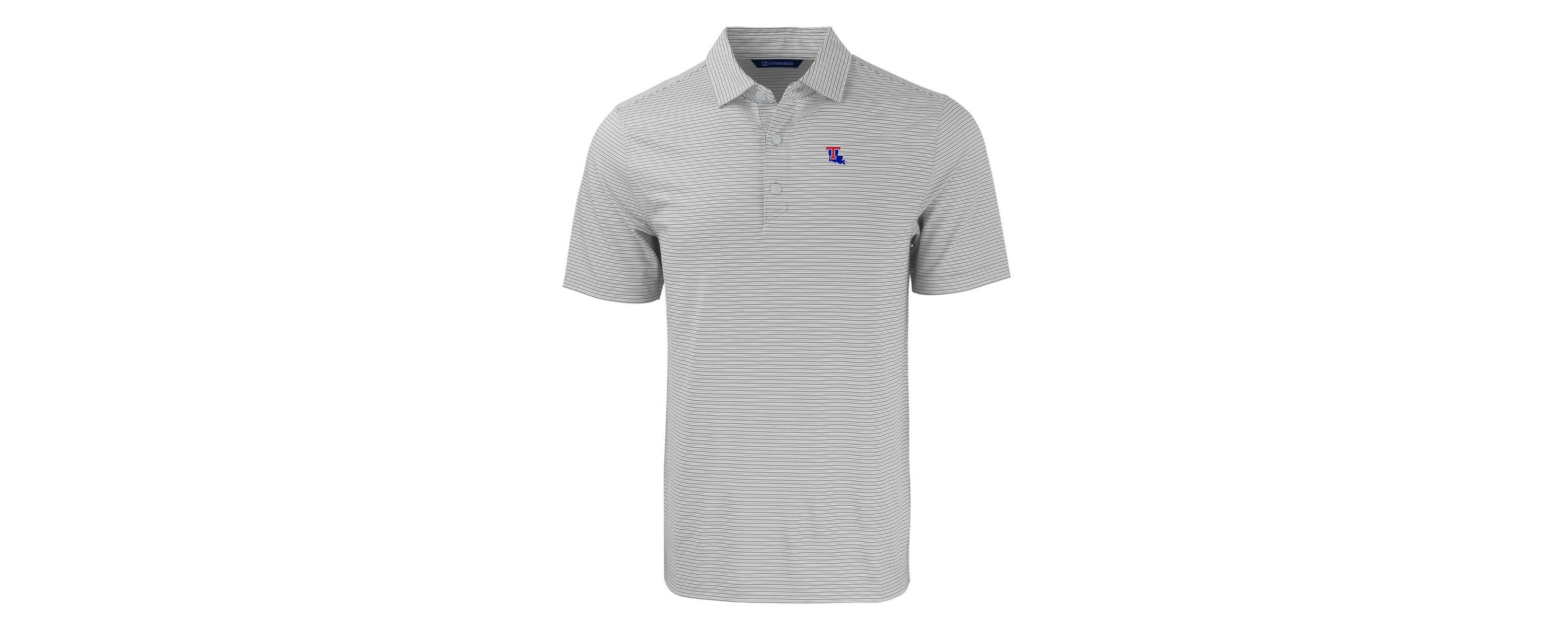 NCAA Louisiana Tech Bulldogs Forge Eco Double Stripe Stretch Recycled Polo