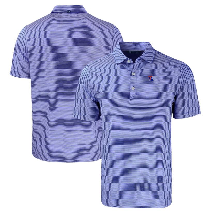 NCAA Louisiana Tech Bulldogs Forge Eco Double Stripe Stretch Recycled Polo