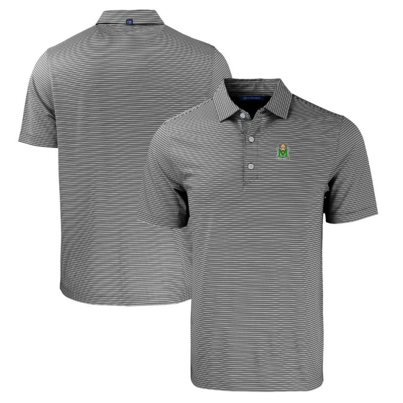 NCAA Marshall Thundering Herd Forge Eco Double Stripe Stretch Recycled Polo