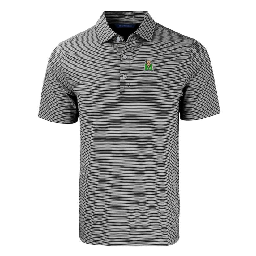 NCAA Marshall Thundering Herd Forge Eco Double Stripe Stretch Recycled Polo