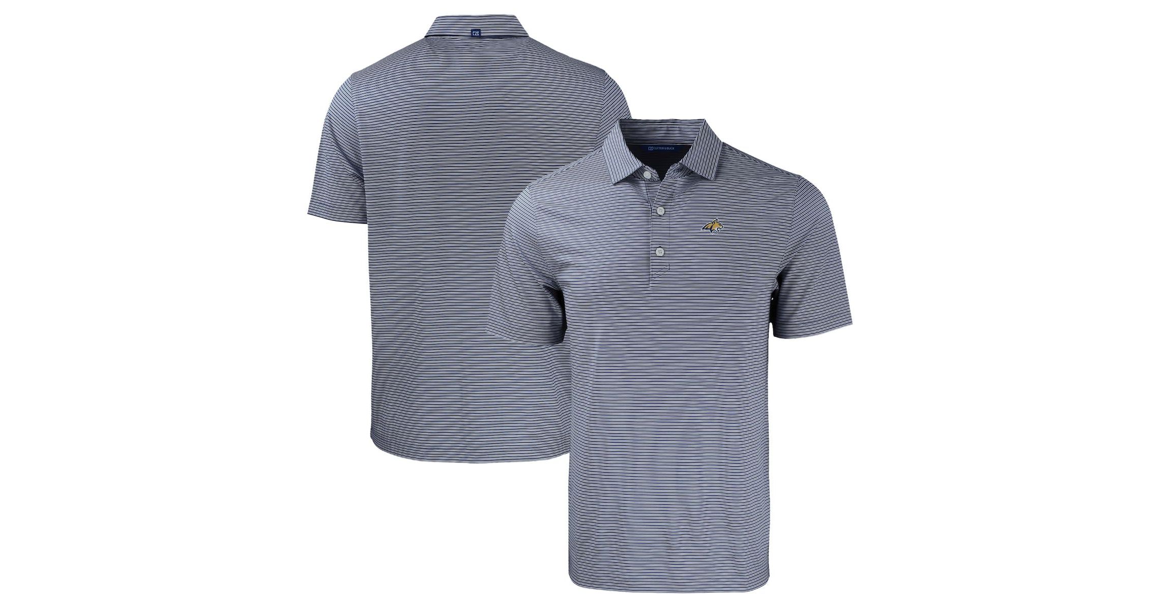 NCAA Montana State Bobcats Forge Eco Double Stripe Stretch Recycled Polo
