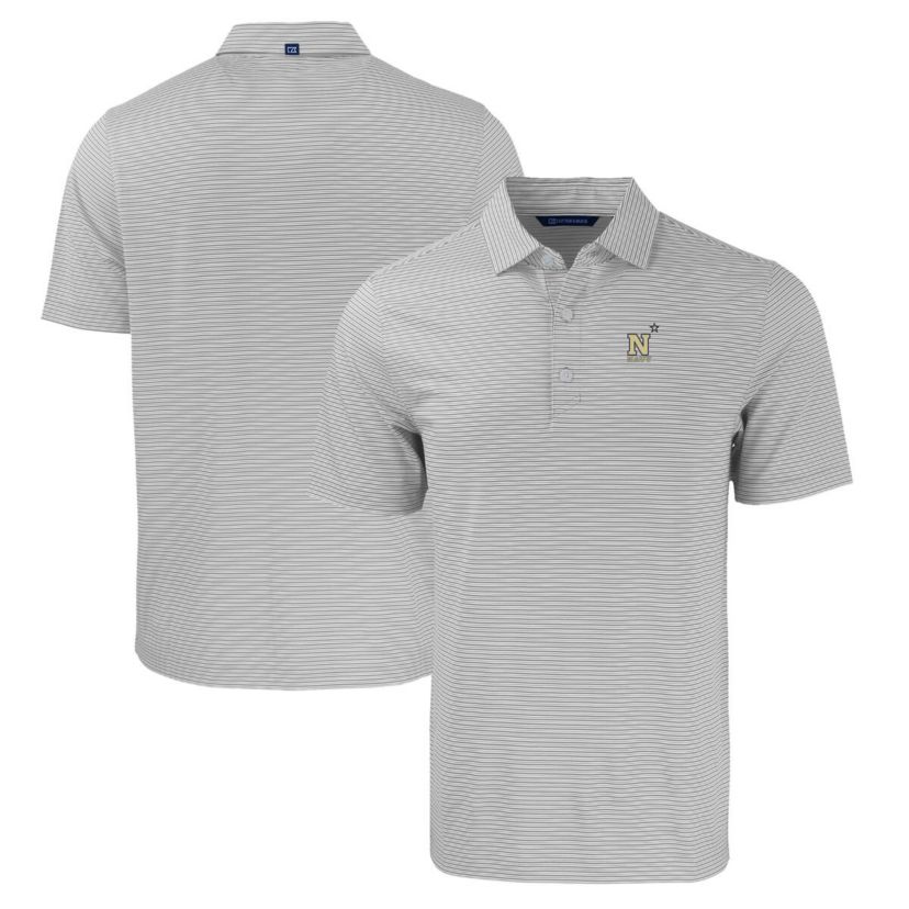 Navy Midshipmen NCAA Midshipmen Forge Eco Double Stripe Stretch Recycled Polo