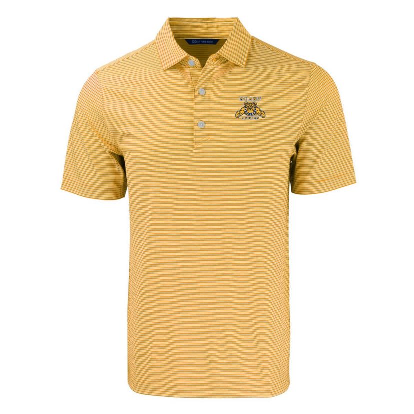 NC A&T Aggies NCAA North Carolina A&T Aggies Forge Eco Double Stripe Stretch Recycled Polo