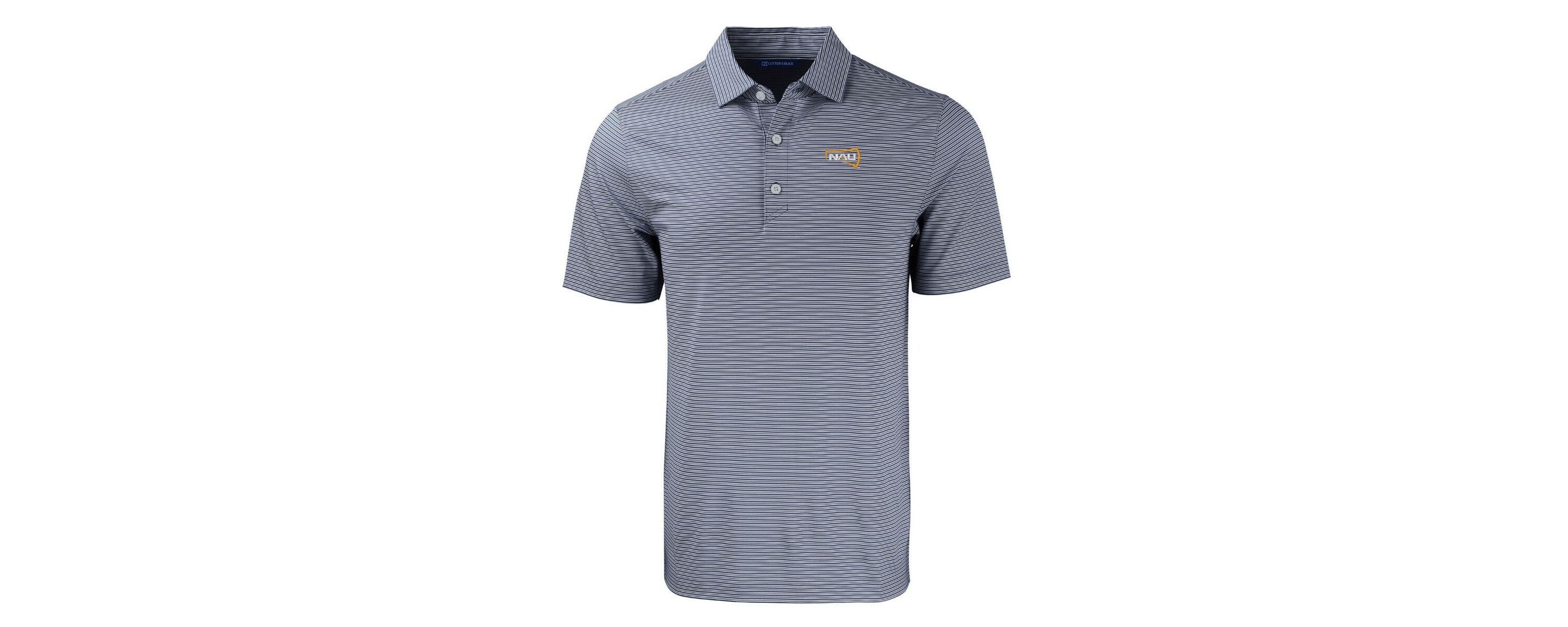 NCAA Northern Arizona Lumberjacks Forge Eco Double Stripe Stretch Recycled Polo