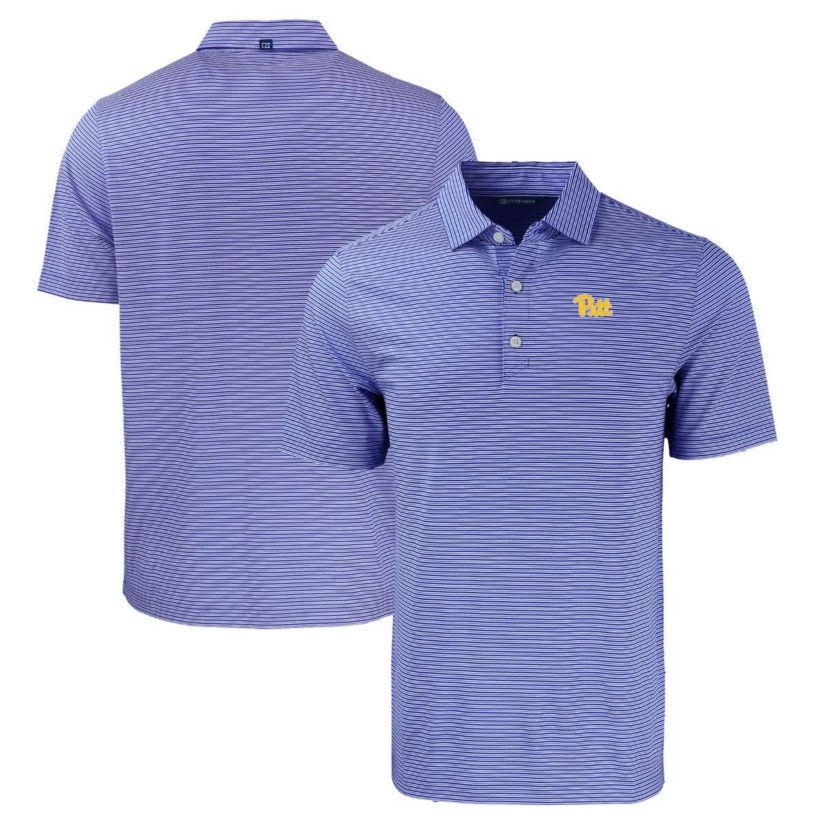 NCAA Pitt Panthers Forge Eco Double Stripe Stretch Recycled Polo