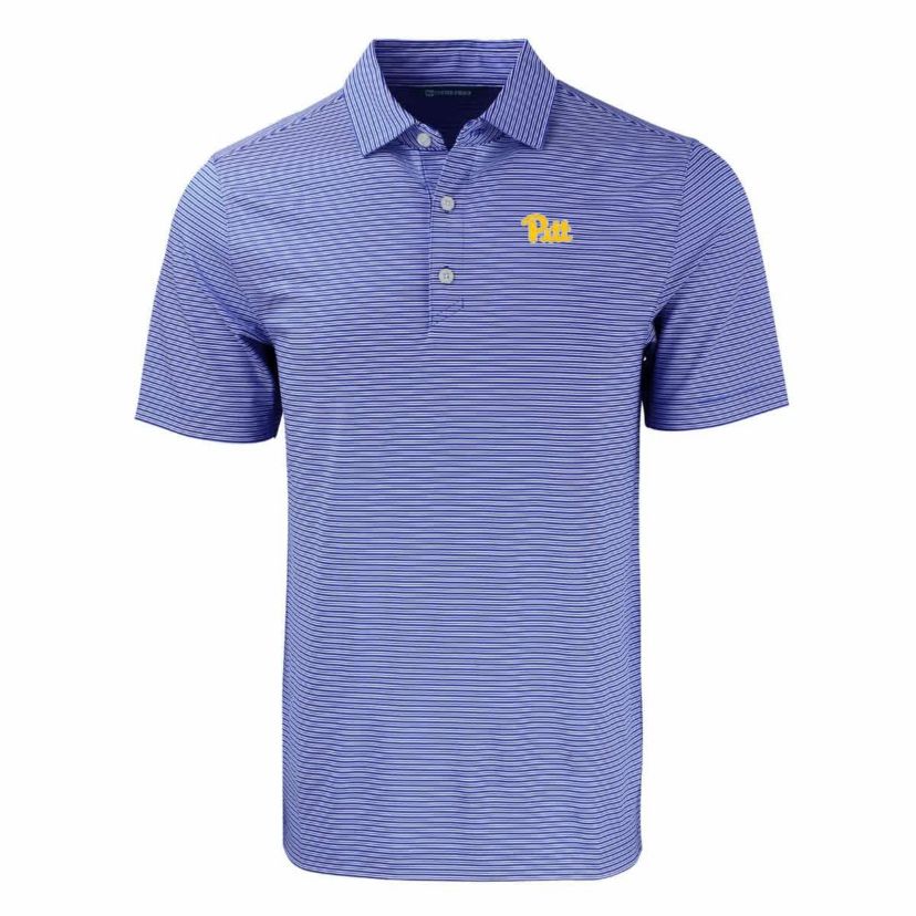 NCAA Pitt Panthers Forge Eco Double Stripe Stretch Recycled Polo